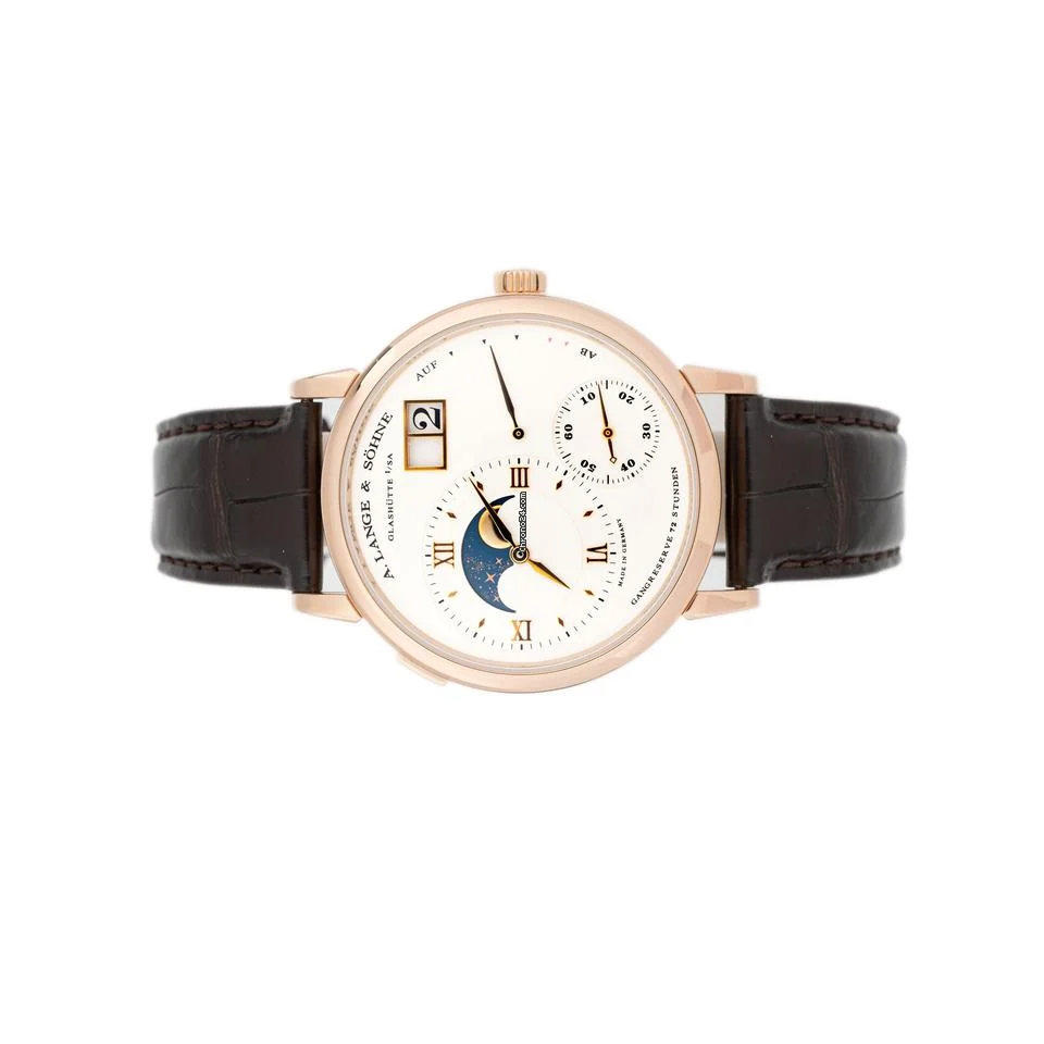 A. Lange & S?hne Grand Lange 1 Moon Phase Rose Gold Silver Dial 41mm 139.032