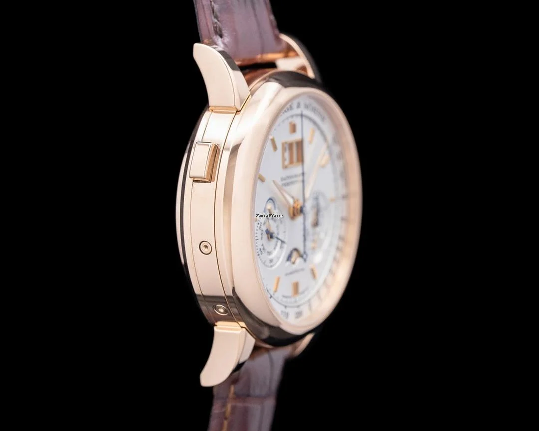 A. Lange & S?hne 410.032 Datograph Perpetual Chronograph 18K Rose Gold Silver Dial
