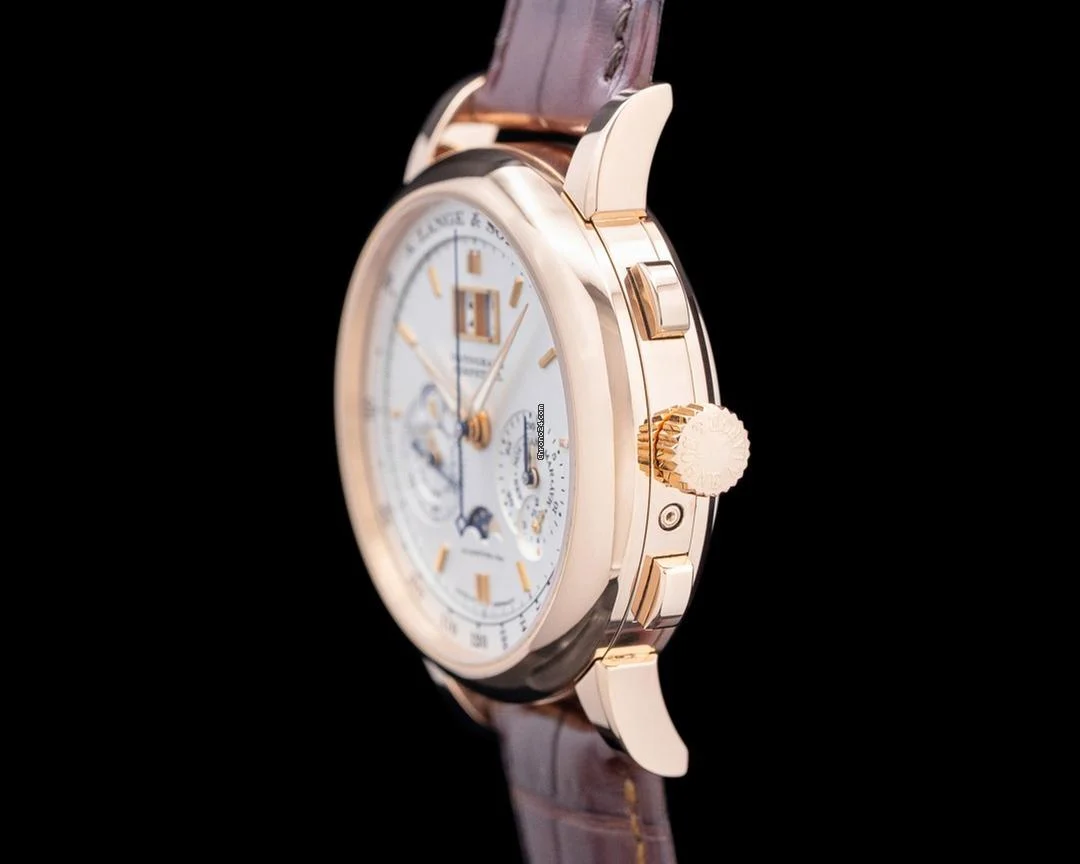 A. Lange & S?hne 410.032 Datograph Perpetual Chronograph 18K Rose Gold Silver Dial