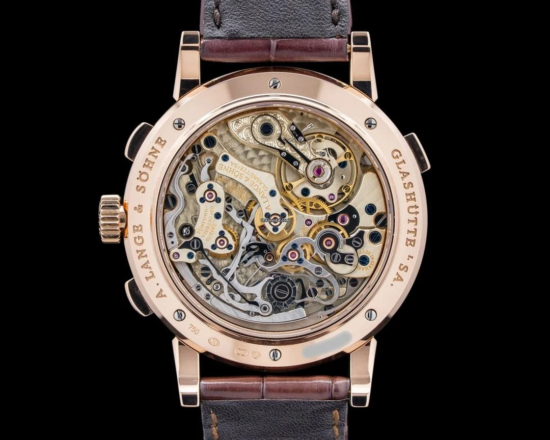 A. Lange & S?hne 410.032 Datograph Perpetual Chronograph 18K Rose Gold Silver Dial