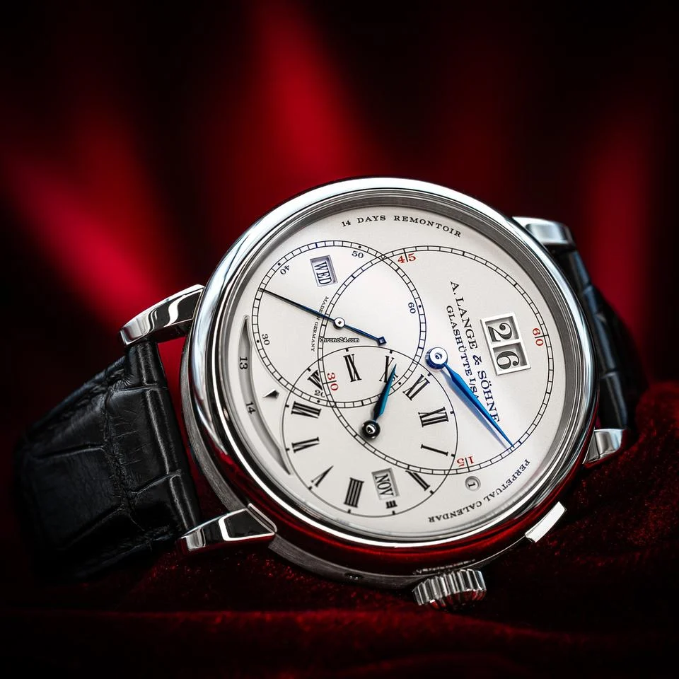 A. Lange & S?hne Richard Lange Perpetual Calendar Terraluna 18K White Gold 180.026FE Complete Set