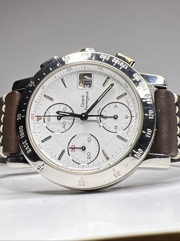 Girard Perregaux Chronograph Ref 7500 Automatic 36mm Steel Date Watch 14 Girard Perregaux Chronograph Ref 7500 Automatic 36mm Steel Date Watch