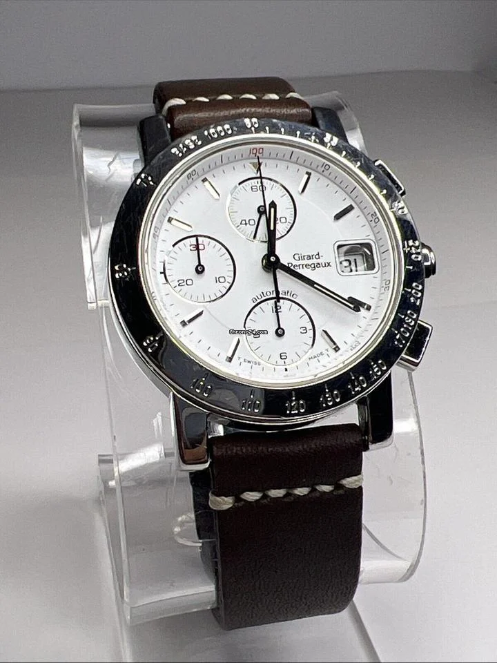 Girard Perregaux Chronograph Ref 7500 Automatic 36mm Steel Date Watch 3 Girard Perregaux Chronograph Ref 7500 Automatic 36mm Steel Date Watch