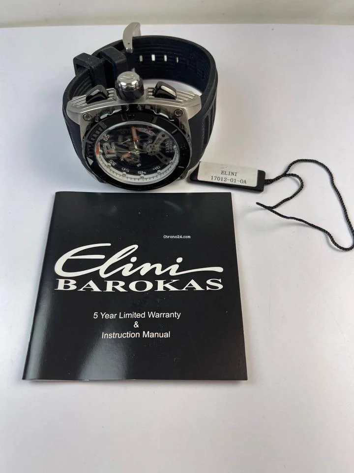 Elini Barokas Commander Chronograph Calendar Day Date Two Tone Dial Original Box Papers Swiss Made