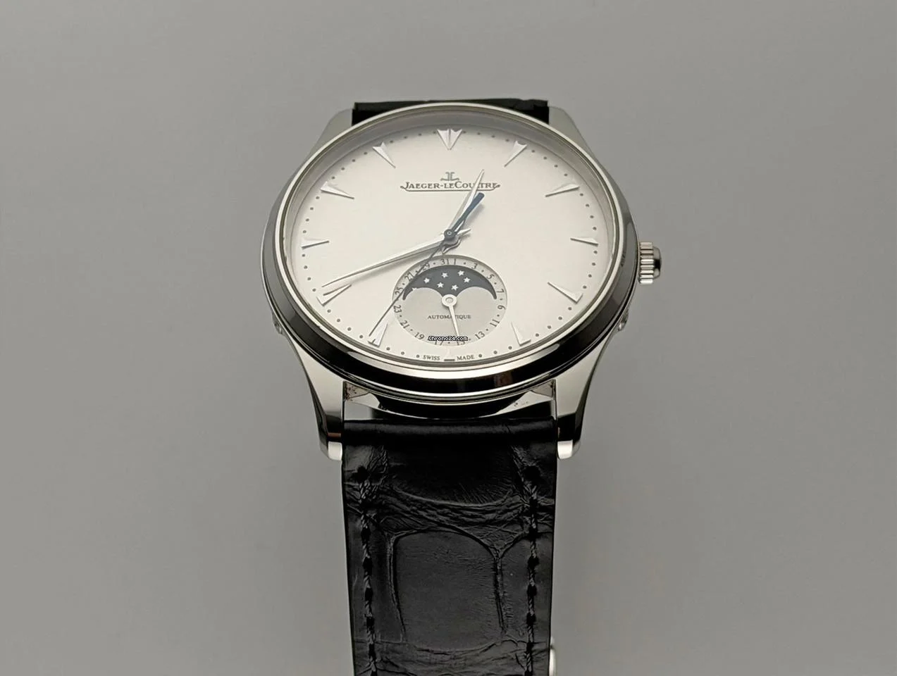 Jaeger-LeCoultre Master Collection 39mm Master Ultra Thin Moon Steel Silver Dial 2012