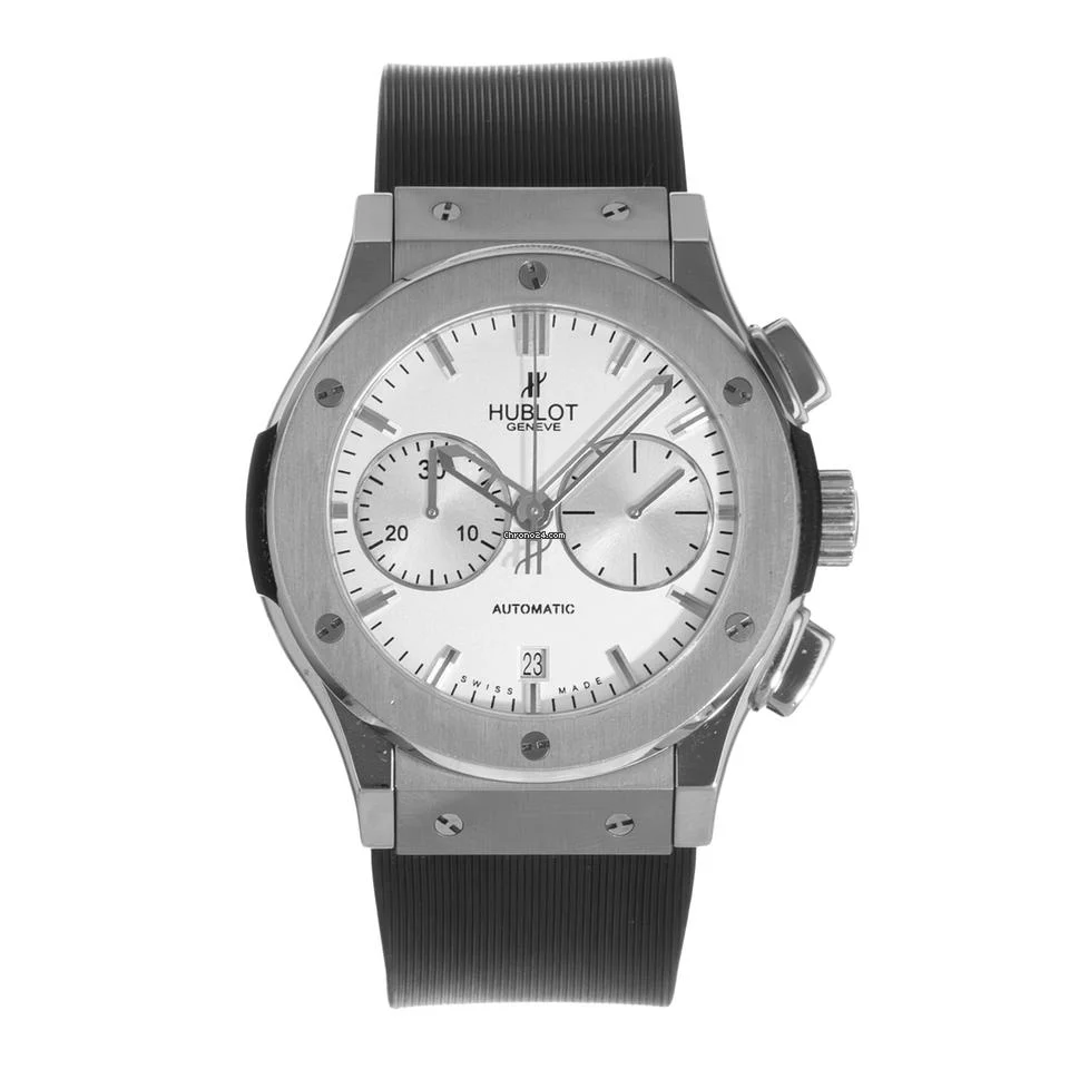 Hublot Classic Fusion 521.NX.2610.RX 45mm Silver Chronograph Mens Watch 2015