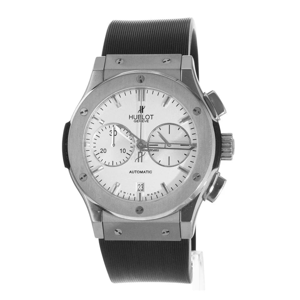 Hublot Classic Fusion 521.NX.2610.RX 45mm Silver Chronograph Mens Watch 2015