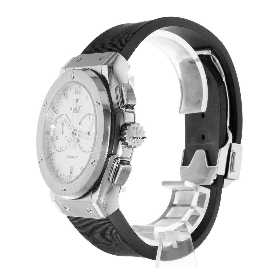 Hublot Classic Fusion 521.NX.2610.RX 45mm Silver Chronograph Mens Watch 2015