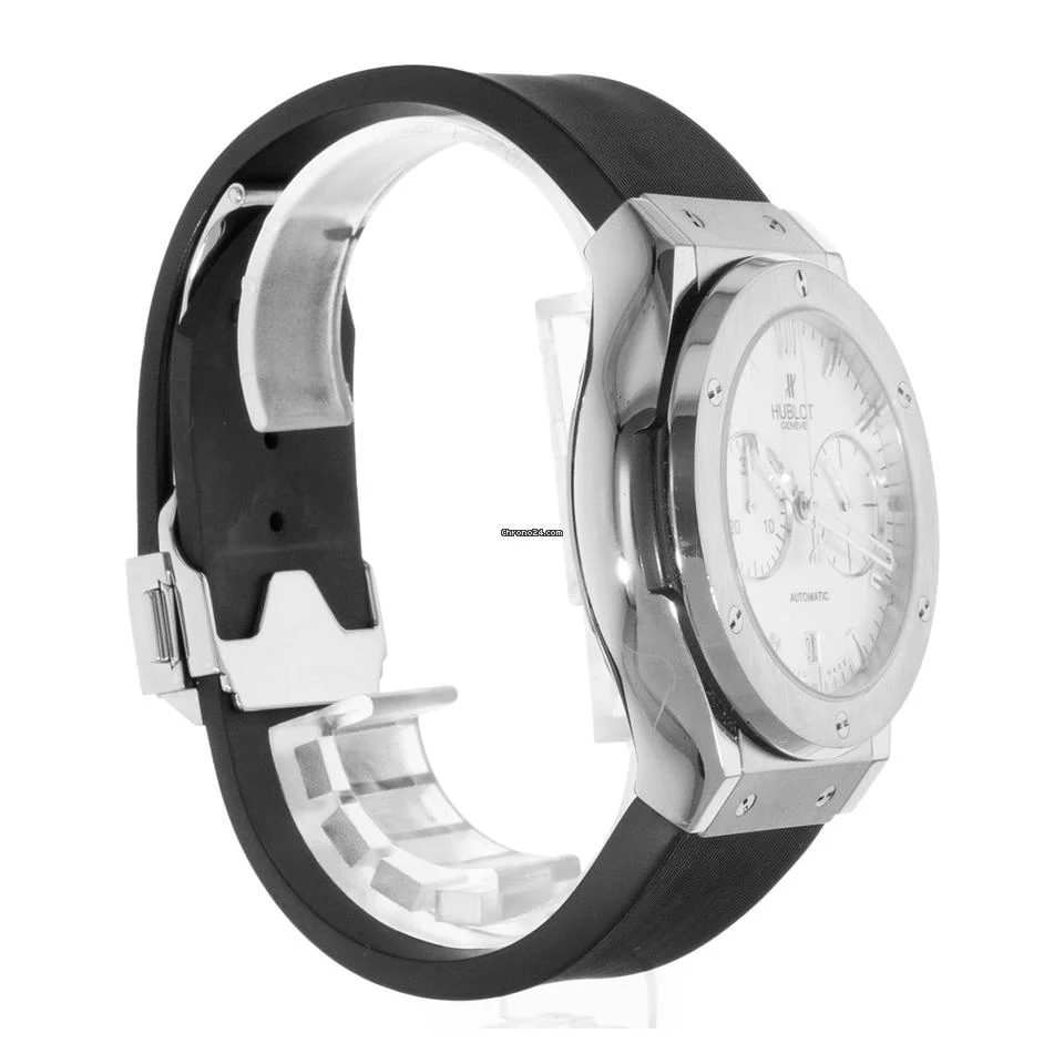 Hublot Classic Fusion 521.NX.2610.RX 45mm Silver Chronograph Mens Watch 2015
