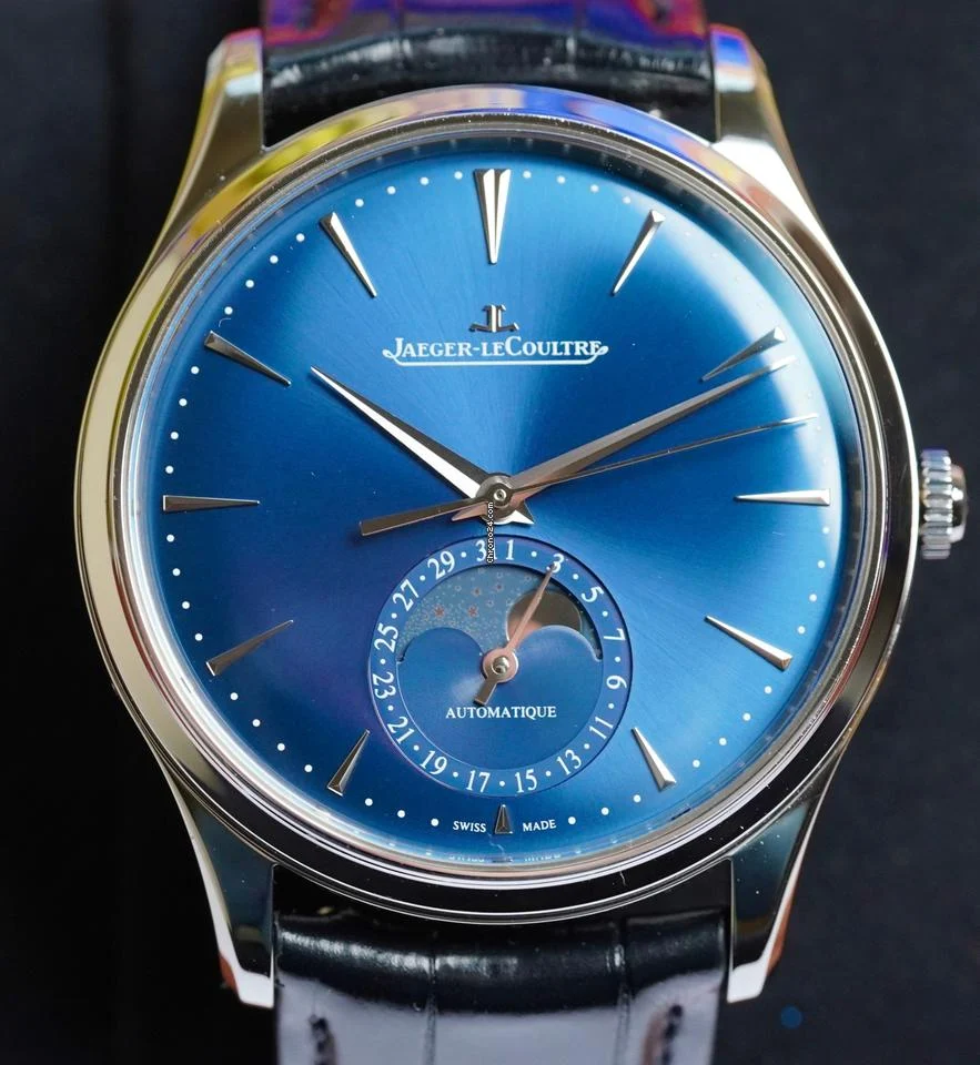 Jaeger-LeCoultre Master Ultra Thin Moon Pamphlet, Warranty card 6 1/2 years left Booklet, Travel Box