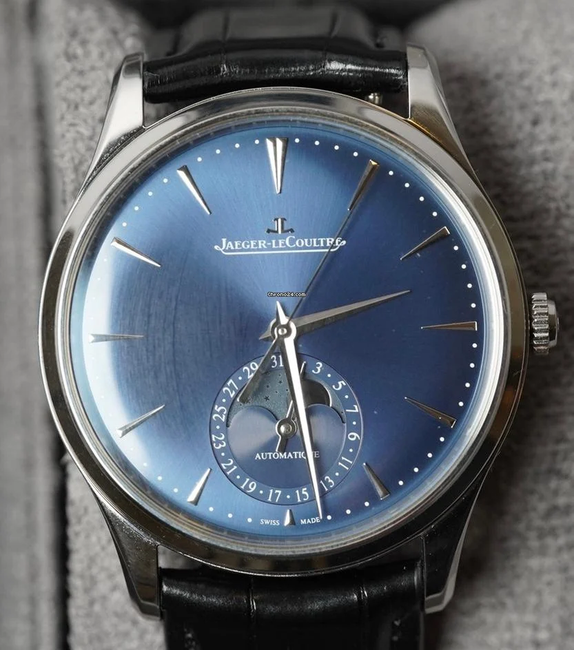 Jaeger-LeCoultre Master Ultra Thin Moon Pamphlet, Warranty card 6 1/2 years left Booklet, Travel Box
