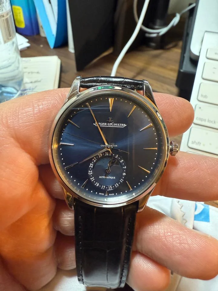 Jaeger-LeCoultre Master Ultra Thin Moon Pamphlet, Warranty card 6 1/2 years left Booklet, Travel Box