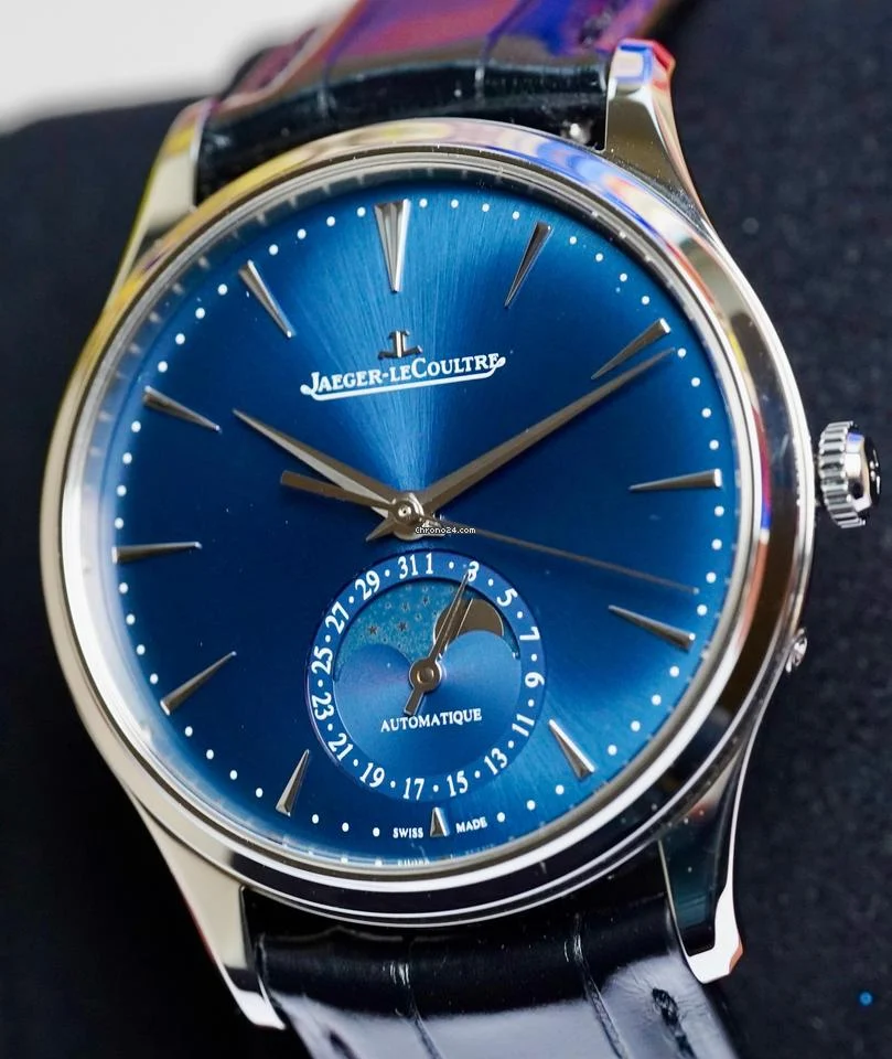 Jaeger-LeCoultre Master Ultra Thin Moon Pamphlet, Warranty card 6 1/2 years left Booklet, Travel Box