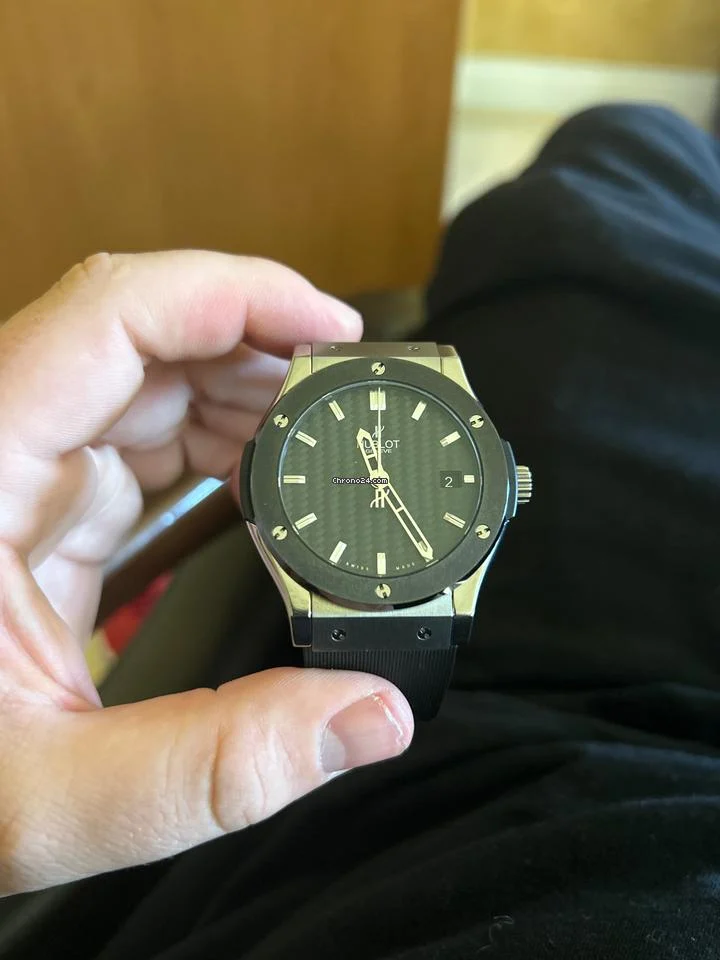 Hublot Classic Fusion Zirconium 45MM Black Carbon Dial Rubber Strap (511.ZM.1670.RX) 7 Hublot Classic Fusion Zirconium 45MM Black Carbon Dial Rubber Strap (511.ZM.1670.RX)