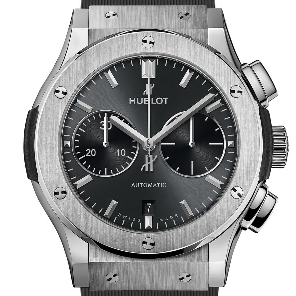 Hublot 2024 Unworn, Classic Fusion Racing Grey Chronograph Titanium 45, 521.NX.7071.RX