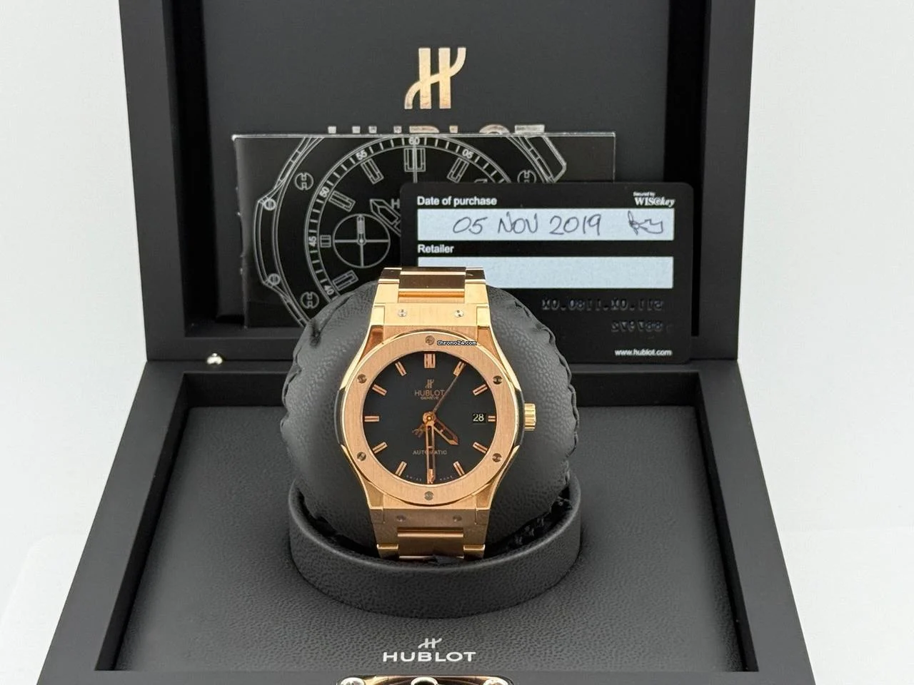 Hublot 511.OX.1180.OX Classic Fusion 18K Rose Gold Box Paper 45mm