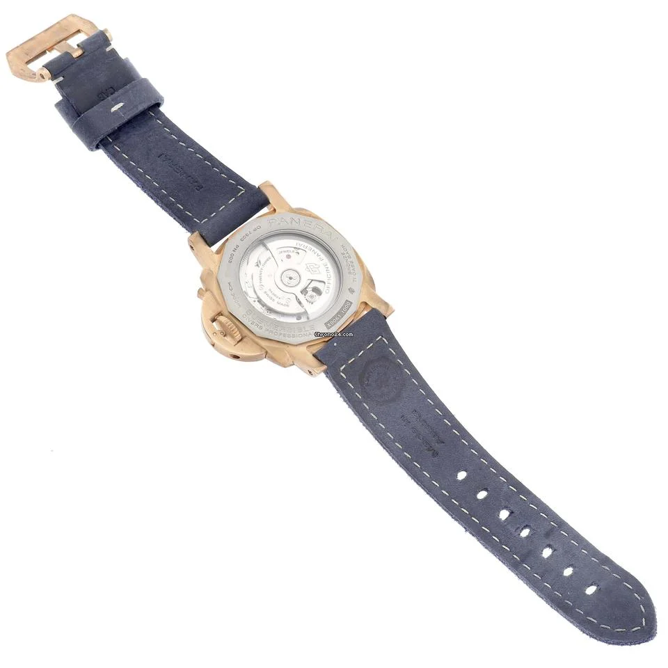 Panerai Luminor Submersible Blu Abisso Bronze Mens Watch PAM01074 Box Card