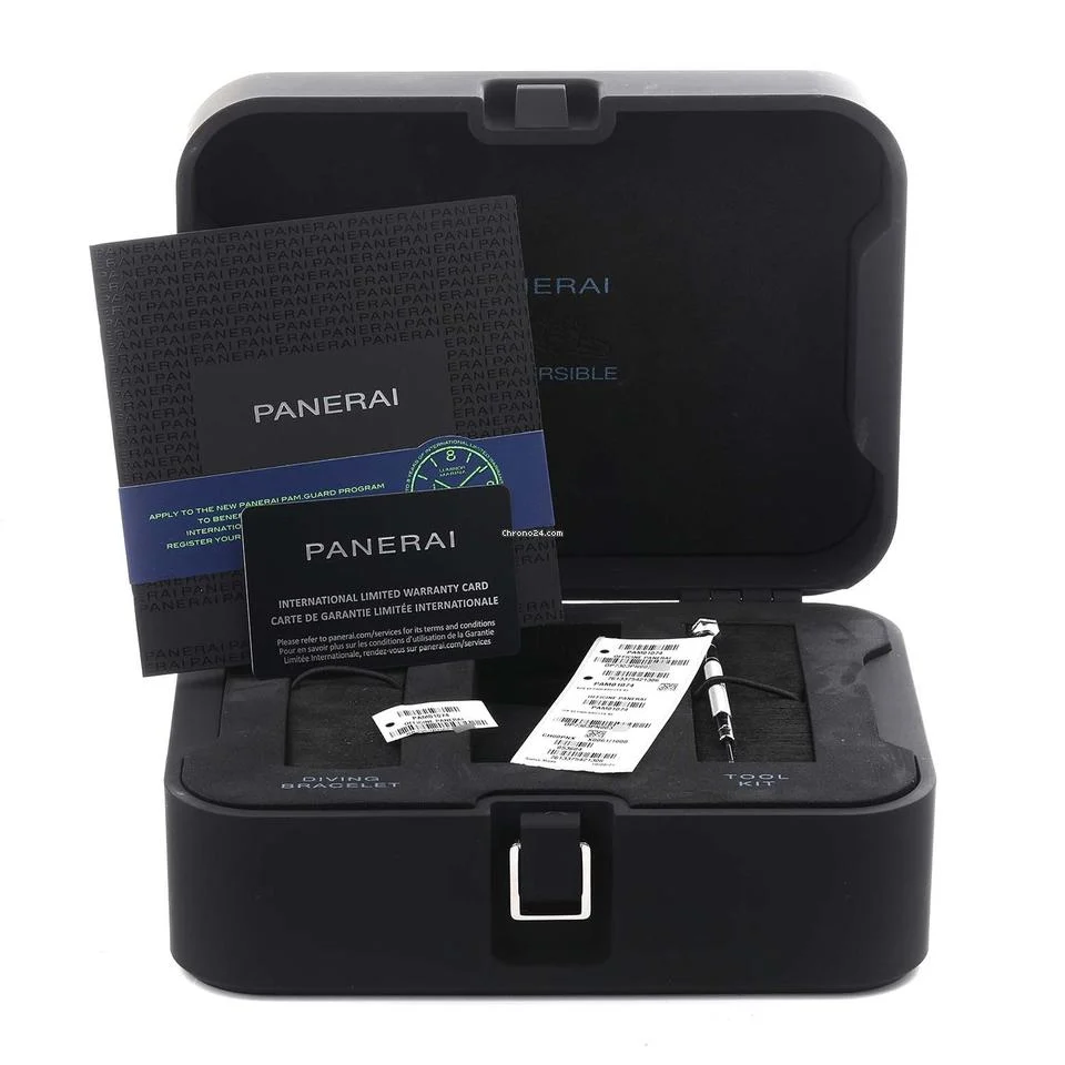 Panerai Luminor Submersible Blu Abisso Bronze Mens Watch PAM01074 Box Card