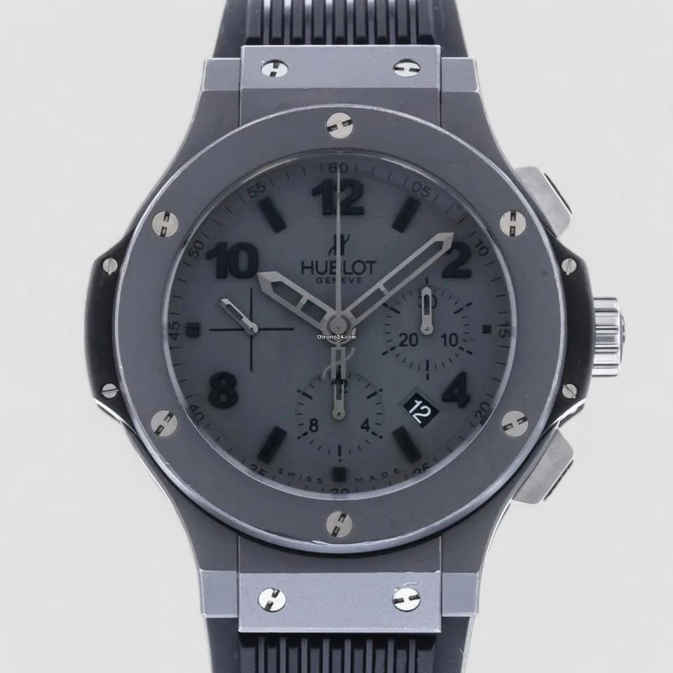 Hublot Big Bang Matte Grey Dial Black Men's Watch