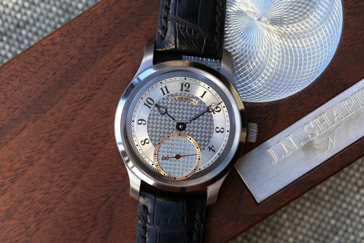 J.N. Shapiro Infinity Series Tantalum 39mm Uhren-Werke Dresden (UWD), Meteorite Guilloche