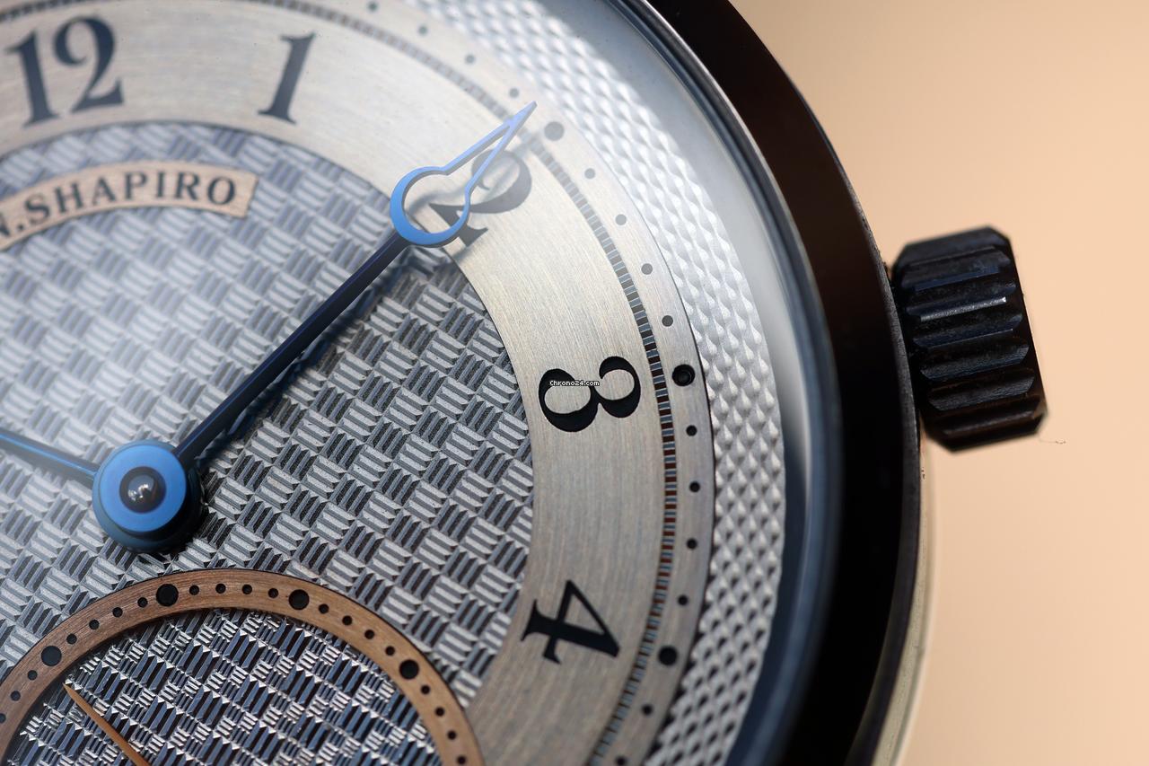 J.N. Shapiro Infinity Series Tantalum 39mm Uhren-Werke Dresden (UWD), Meteorite Guilloche