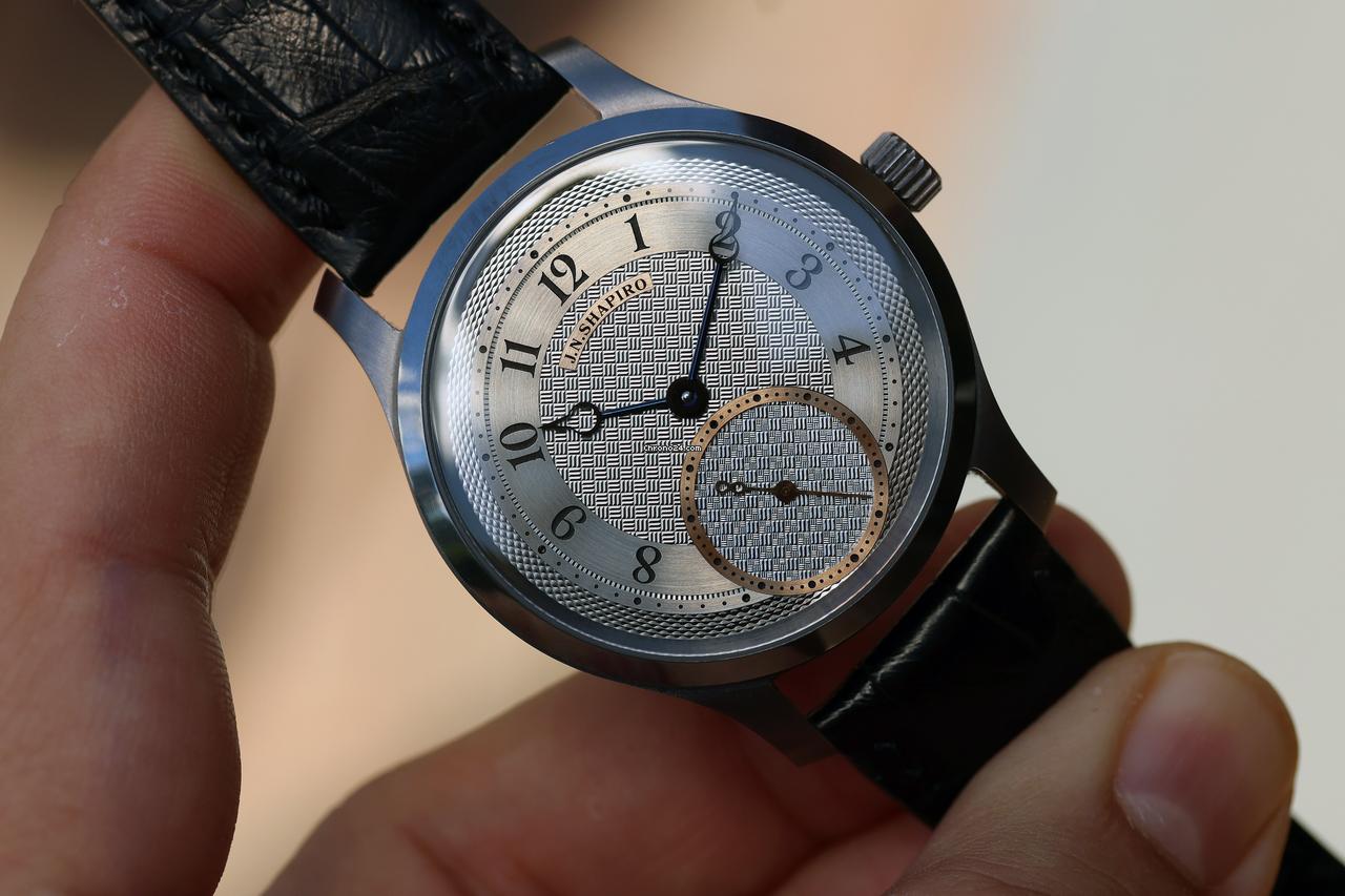 J.N. Shapiro Infinity Series Tantalum 39mm Uhren-Werke Dresden (UWD), Meteorite Guilloche