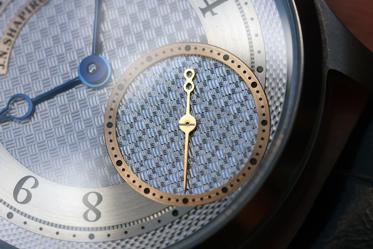 J.N. Shapiro Infinity Series Tantalum 39mm Uhren-Werke Dresden (UWD), Meteorite Guilloche