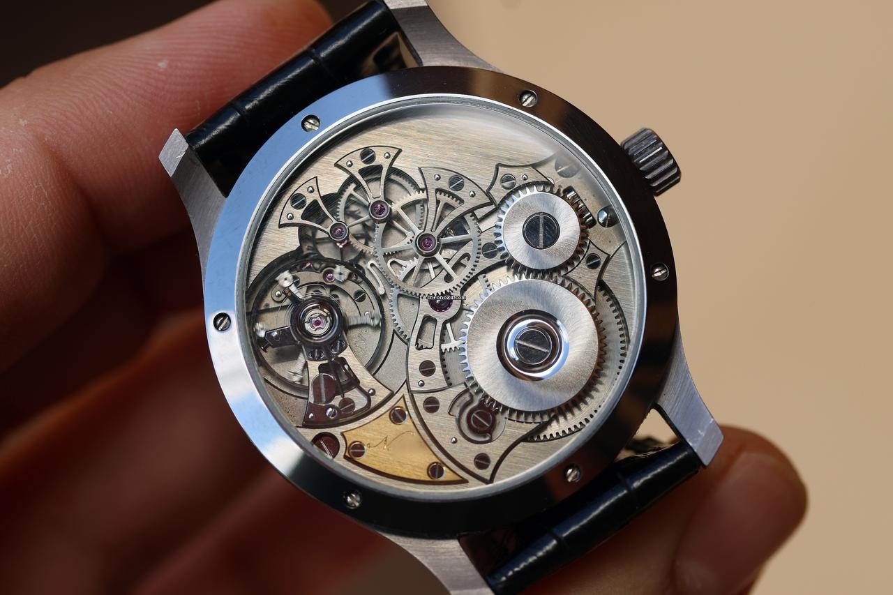 J.N. Shapiro Infinity Series Tantalum 39mm Uhren-Werke Dresden (UWD), Meteorite Guilloche