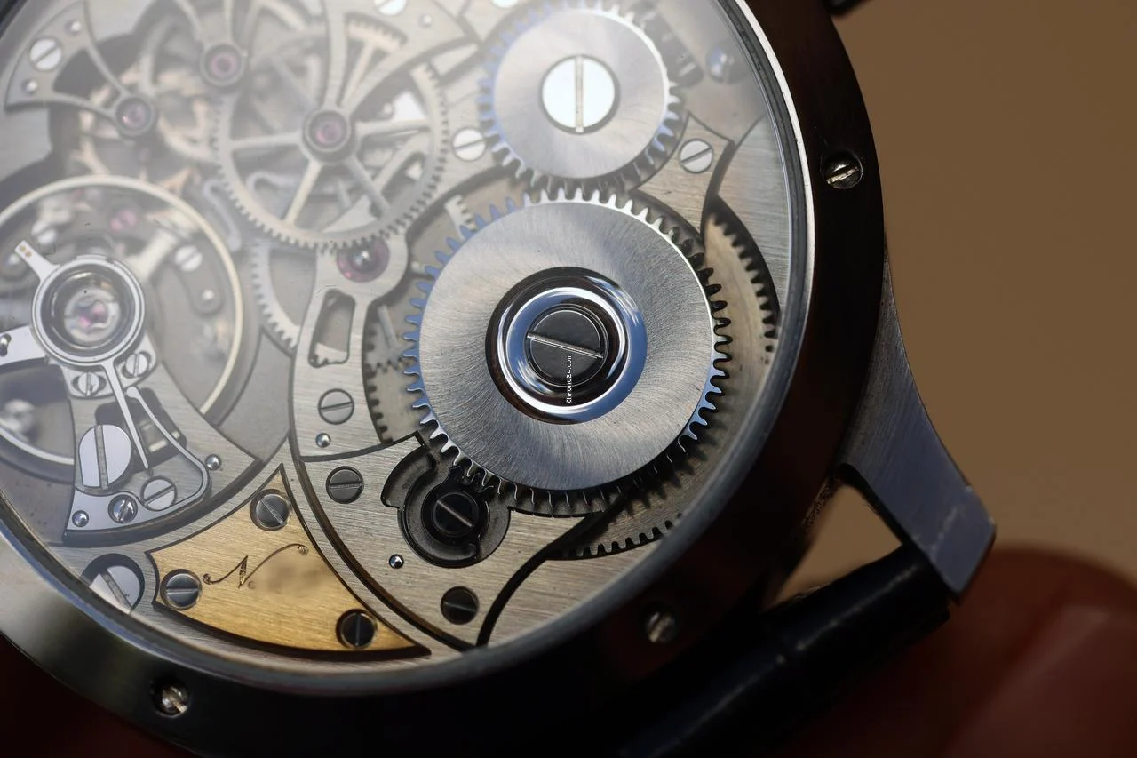 J.N. Shapiro Infinity Series Tantalum 39mm Uhren-Werke Dresden (UWD), Meteorite Guilloche