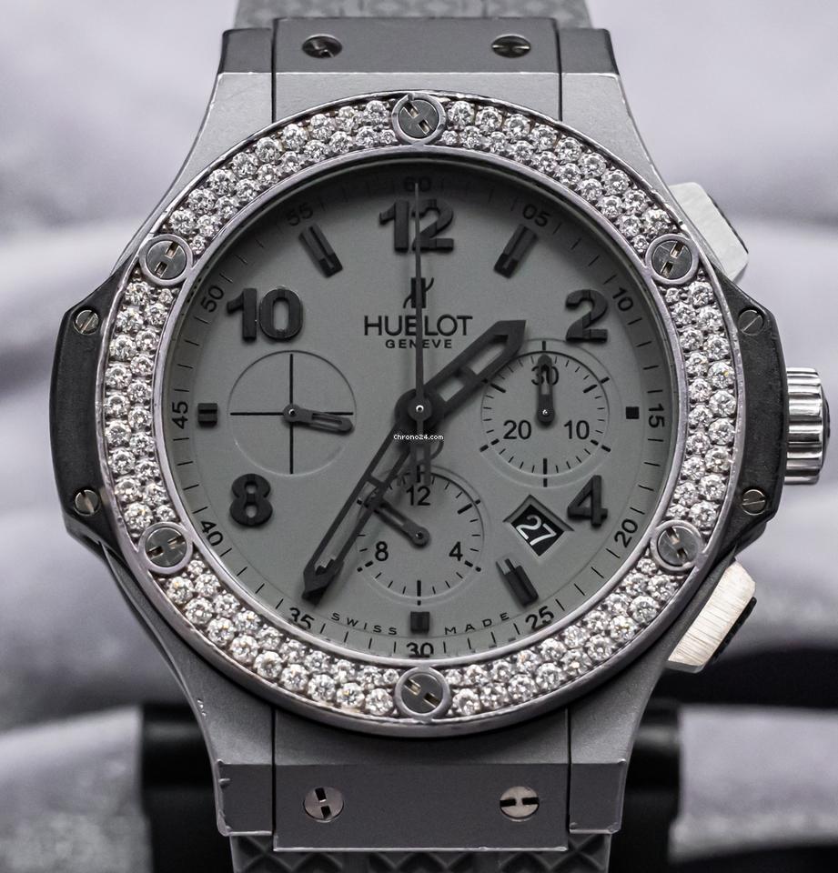 Hublot Big Bang 44mm Tantalum & Diamonds $30K MSRP Chronograph 301.AI.460.RX.114