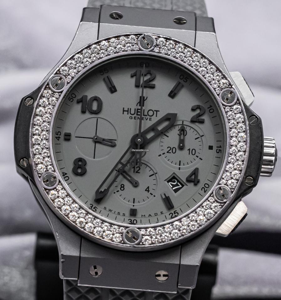 Hublot Big Bang 44mm Tantalum & Diamonds $30K MSRP Chronograph 301.AI.460.RX.114