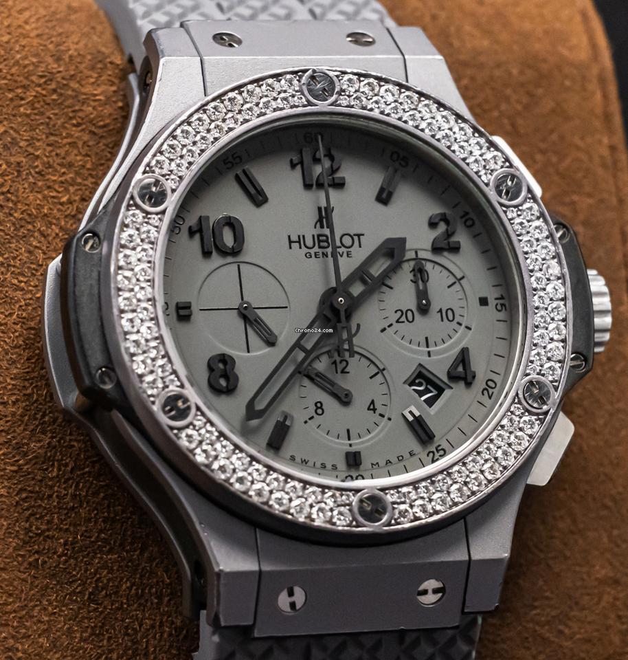 Hublot Big Bang 44mm Tantalum & Diamonds $30K MSRP Chronograph 301.AI.460.RX.114 5 Hublot Big Bang 44mm Tantalum & Diamonds $30K MSRP Chronograph 301.AI.460.RX.114