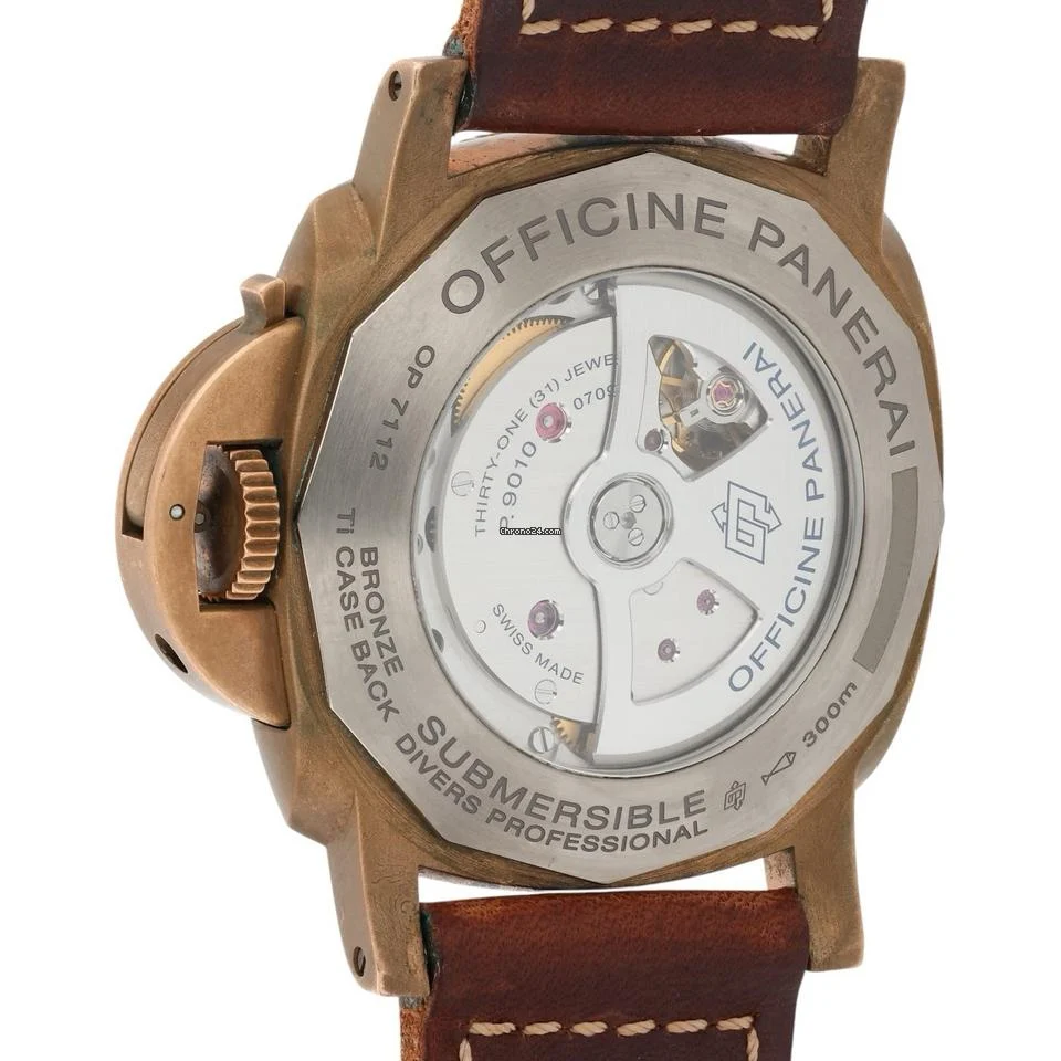 Panerai Submersible Bronze Brown Dial 47mm Automatic Movement Mens PAM00968