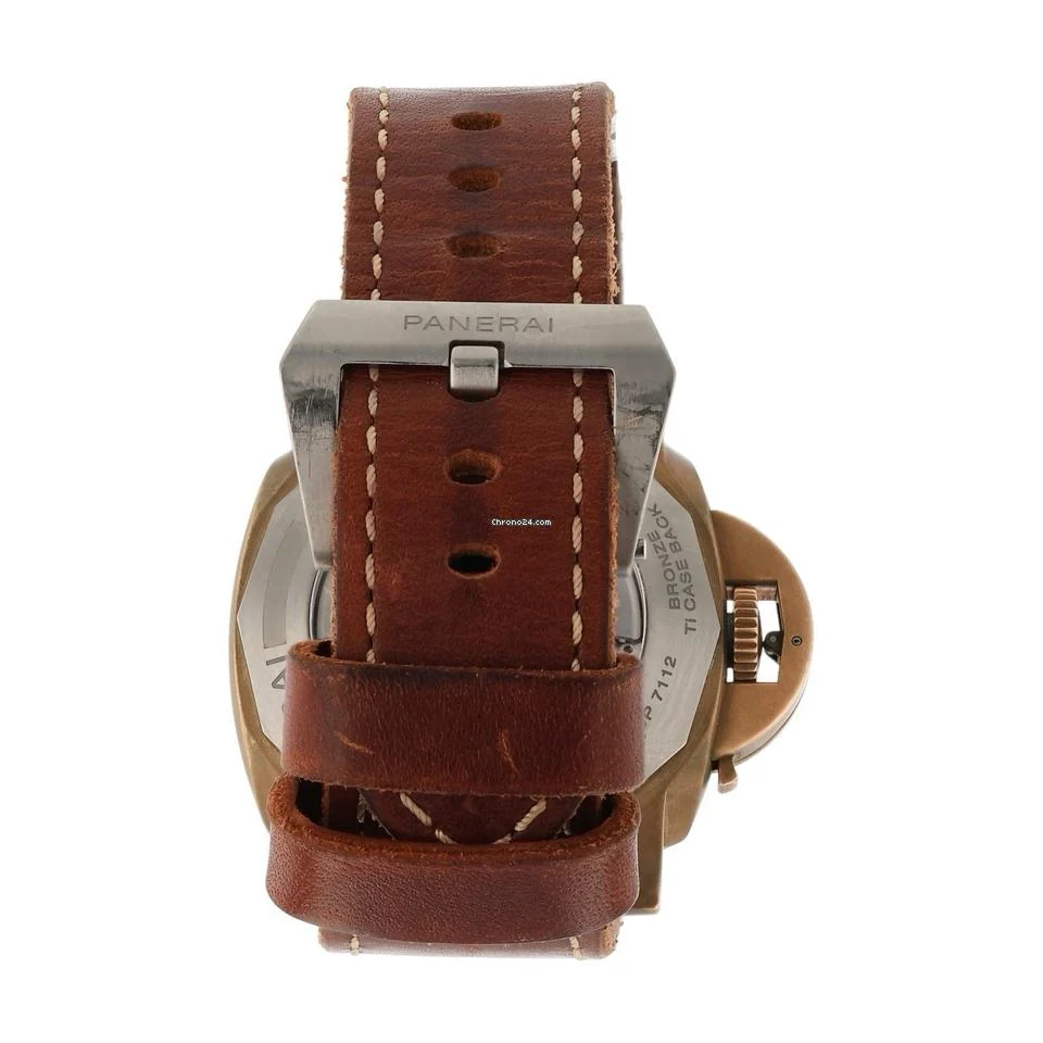 Panerai Submersible Bronze Brown Dial 47mm Automatic Movement Mens PAM00968