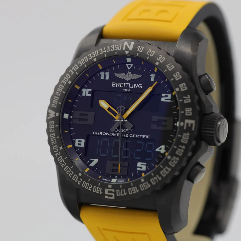 Breitling Cockpit B50 Night Mission Black Dial Titanium Quartz VB5010A4/BD41-242S 4 Breitling Cockpit B50 Night Mission Black Dial Titanium Quartz VB5010A4/BD41-242S