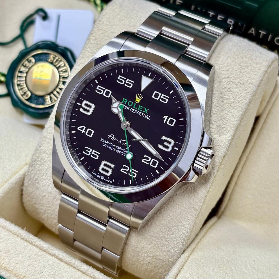 Rolex Air King 126900 40MM Black Dial Box + Papers