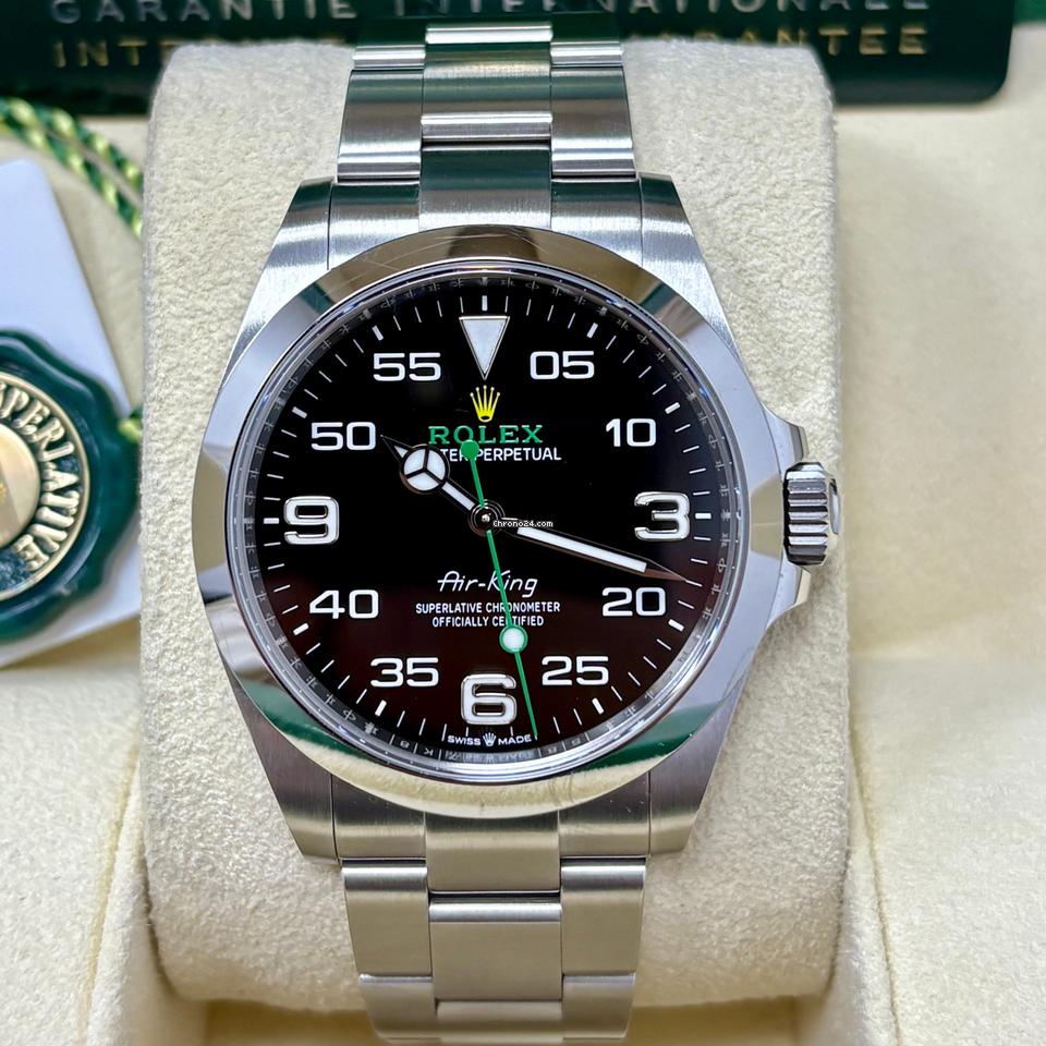 Rolex Air King 126900 40MM Black Dial Box + Papers