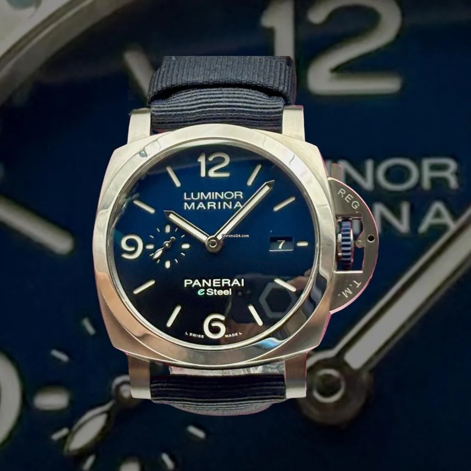 Panerai Blu Profondo 44 Mm Luminor Marina Pam01157 LIMITED Time OFFER Full Set box+papers