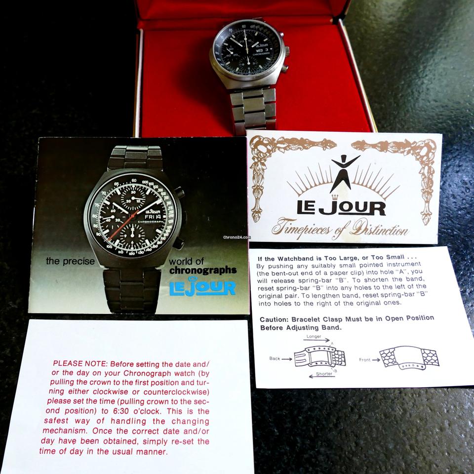 Le Jour Chronograph Chronograph 7500. Vintage 1978 model. Excellent Condition.
