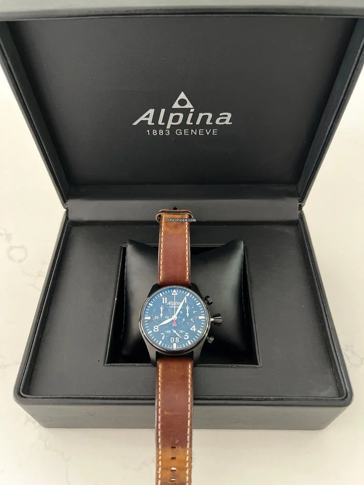 Alpina Startimer Pilot Alpina Startimer. Blue face. Excellent condition. 4 Alpina Startimer Pilot Alpina Startimer. Blue face. Excellent condition.