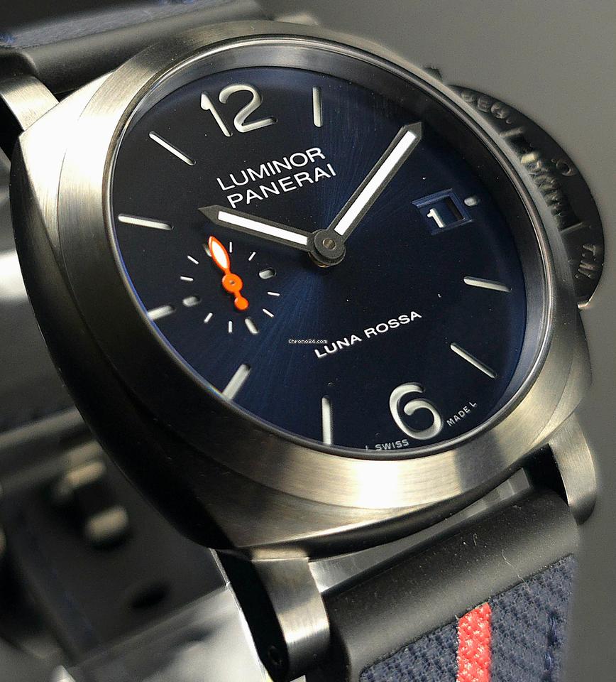 Panerai Dlc Luna Rossa Pam01408 Luminor Quaranta 40mm 2024, warranty through 2032. Box and papers.