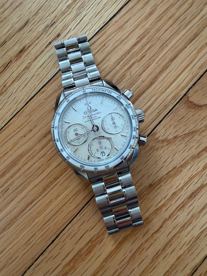 Omega Speedmaster 38 Chronograph Co-axial Full Set (Box and Papers)