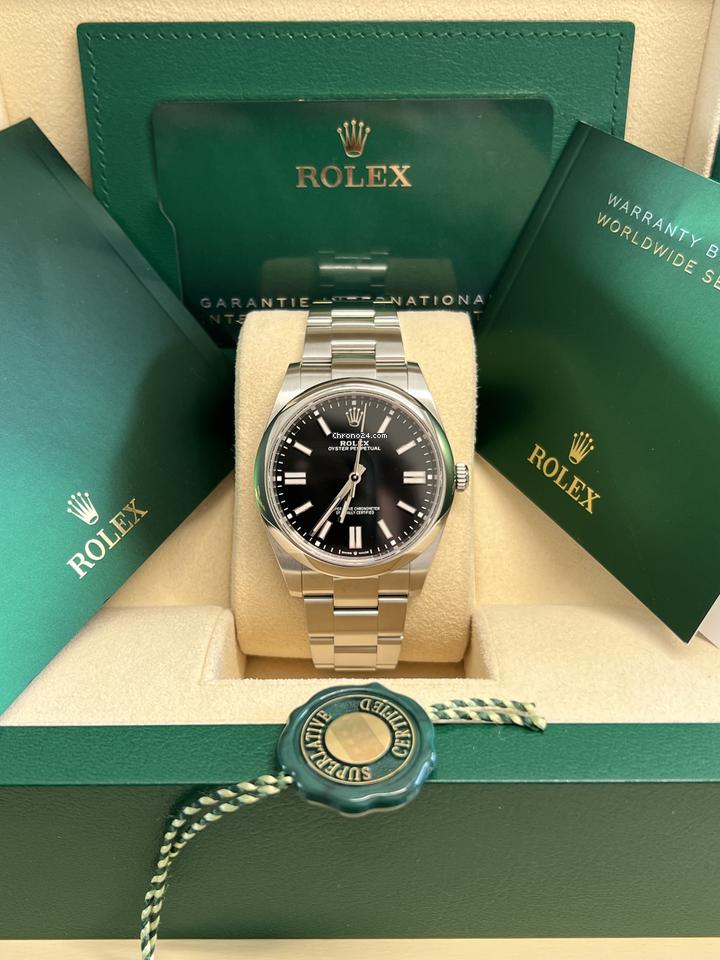 Rolex - Unworn Oyster Perpetual 41 Black Dial 124300