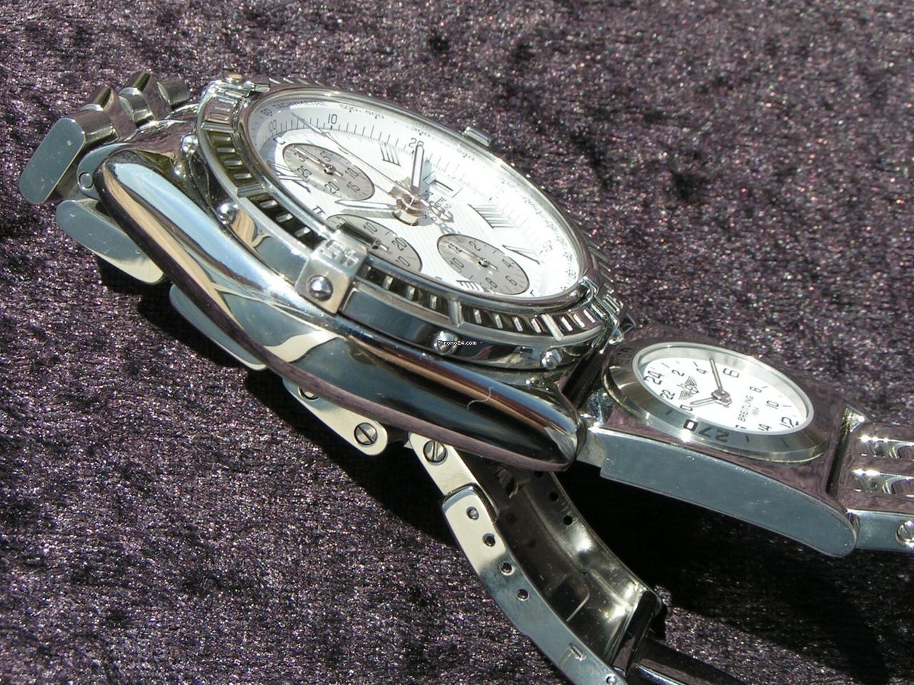 Breitling Crosswind Chronometre mit UTC MODUL A70174 STEEL STAHL WEISSES ZB