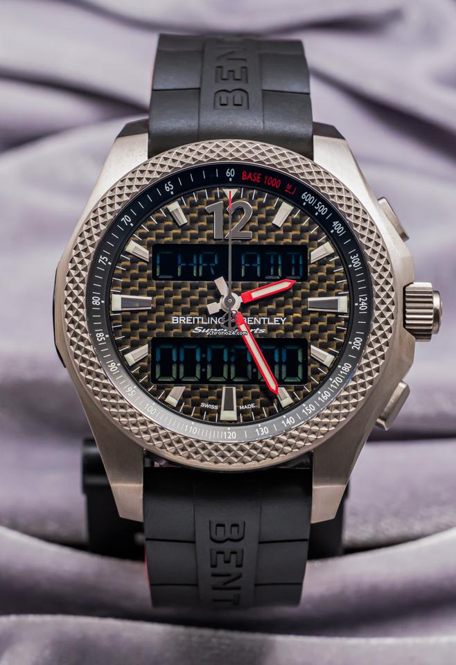 Breitling Bentley Supersports B55 Limited Edition Box Papers Carbon Fiber Dial Flyback UTC 3 Breitling Bentley Supersports B55 Limited Edition Box Papers Carbon Fiber Dial Flyback UTC