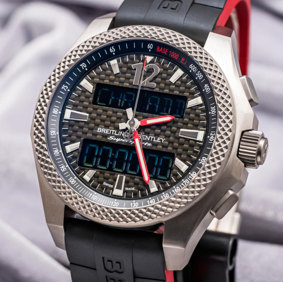 Breitling Bentley Supersports B55 Limited Edition Box Papers Carbon Fiber Dial Flyback UTC 6 Breitling Bentley Supersports B55 Limited Edition Box Papers Carbon Fiber Dial Flyback UTC