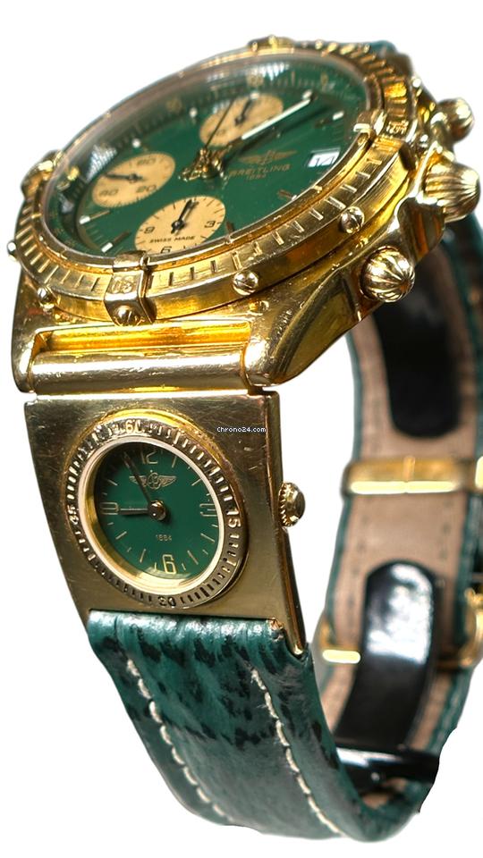 Breitling Chronomat UTC Yellow Gold Green Dial Automatic Watch 11 Breitling Chronomat UTC Yellow Gold Green Dial Automatic Watch