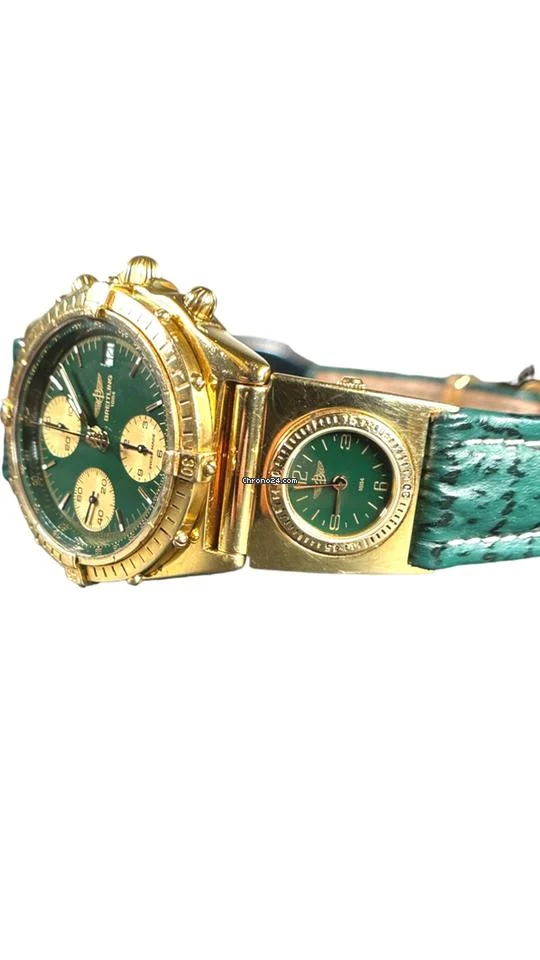 Breitling Chronomat UTC Yellow Gold Green Dial Automatic Watch 13 Breitling Chronomat UTC Yellow Gold Green Dial Automatic Watch
