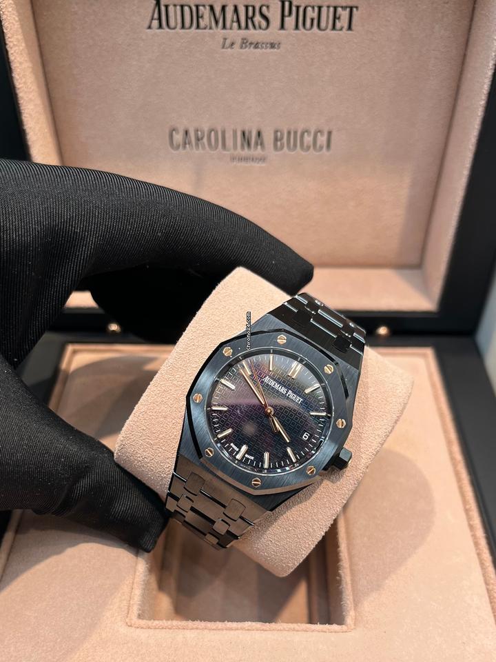 Audemars Piguet Black Ceramic Rainbow Dial Limited Edition Carolina Bucci 34mm 77350CE.OO.1266CE.02.A