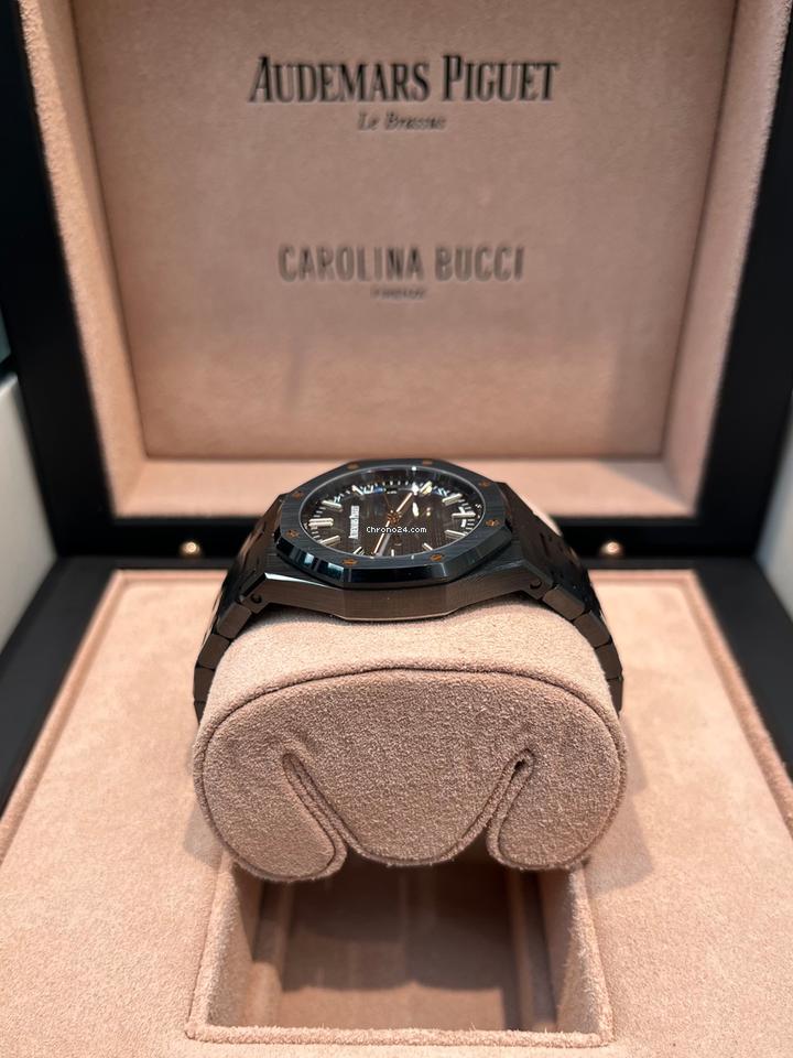 Audemars Piguet Black Ceramic Rainbow Dial Limited Edition Carolina Bucci 34mm 77350CE.OO.1266CE.02.A